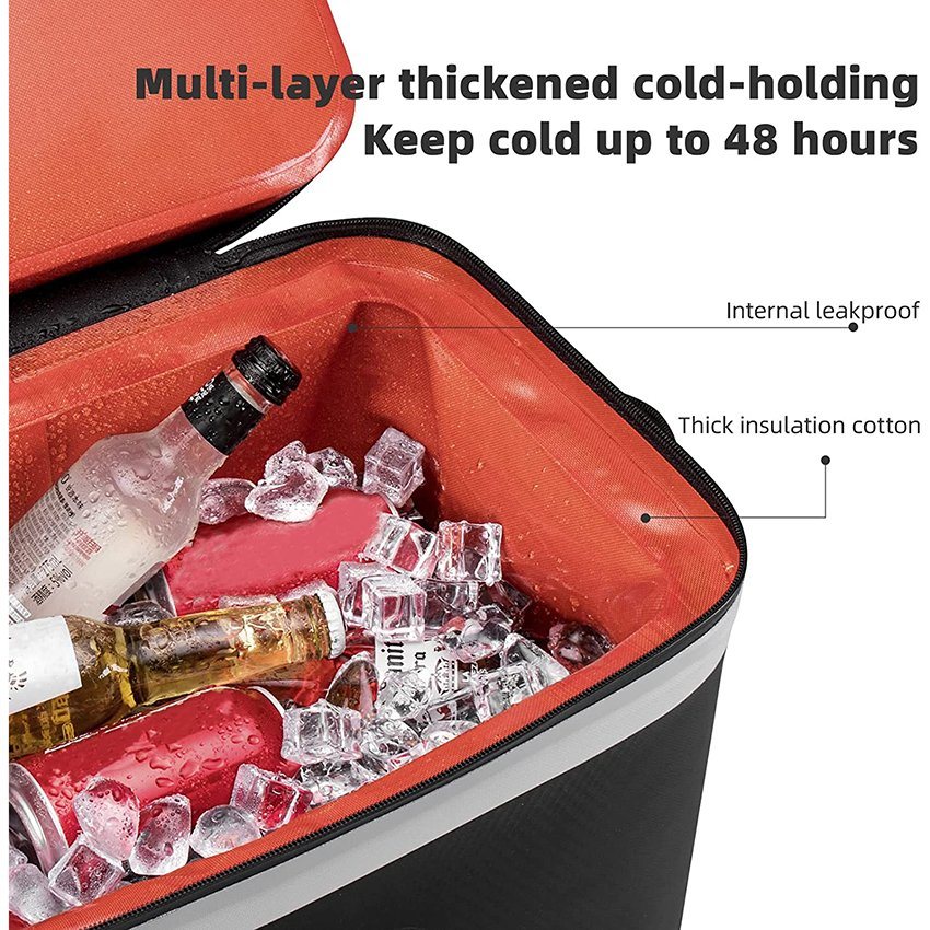 Insulated Waterproof 30 Can Large Cooler Bag Leak Proof Beach Bag with Cooler for Camping Picnic Fishing Boating Dry Bag