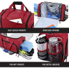 Ultimate Crowdsource Designed Gym Duffel with 10 Optimal Compartments Travel Bag