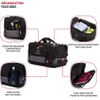 Multi Outdoor Duffle with a Large Capacity Main Compartment, Two End Pockets, and a Front Organizer Pocket for Travel Bags