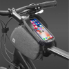 Waterproof Bike Pouch Bag Cycling Front Top Tube Touchscreen Sun Visor Storage Bag for Smart Phone Bicycle Bag