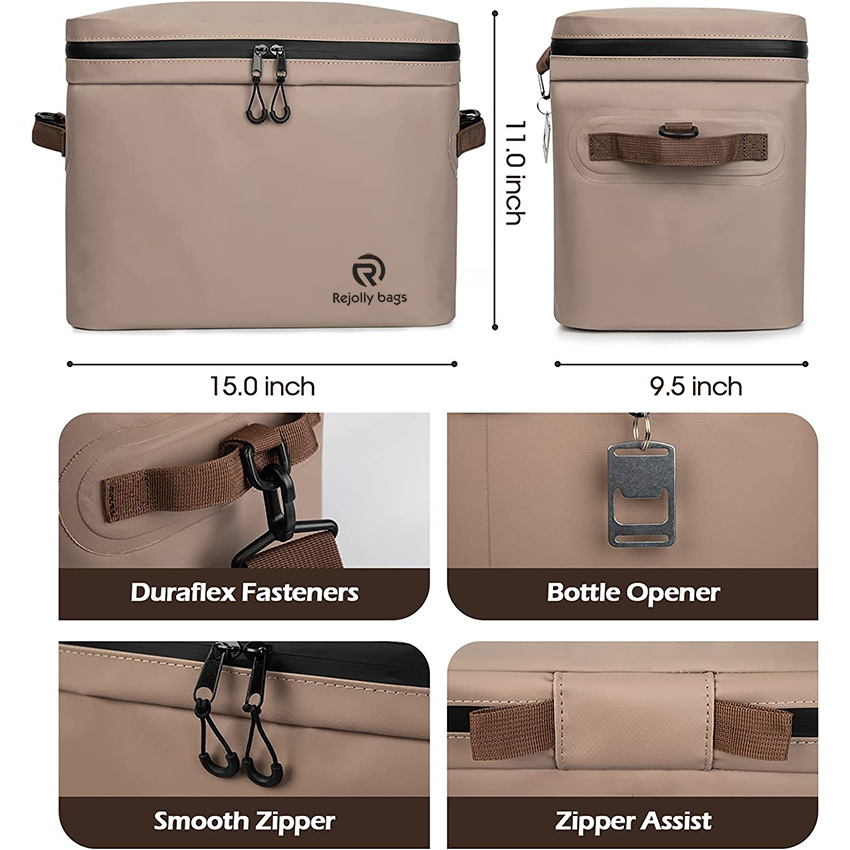 Soft Cooler Bag Insulated Lunch Box 20L Leakproof Portable Ice Chest Coolers for Picnic, Beach, Work, Trip Dry Bag