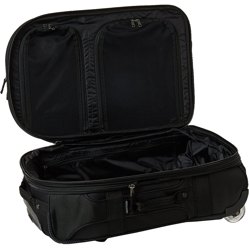 Durable 2-Wheel Roller Bag with Two Low Profile External Pockets Luggage