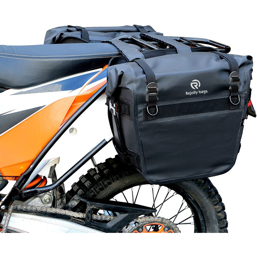 Dry Saddlebags 100% Waterproof Mount to Most Adventure and Dual Sport Motorcycle Racks Bag