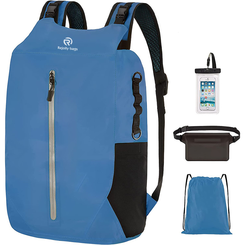 Dry Bag Waterproof Floating Dry Backpack Lightweight with Waist Pouch and Phone Case for Kayaking Camping Beach Boating Swimming for Men Women
