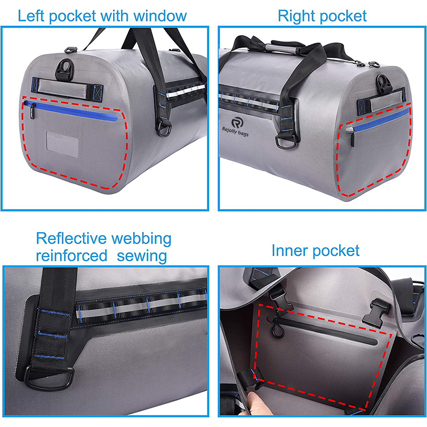 Waterproof Dry Duffel for Motorcycle, Kayaking, Rafting, Skiing, Travel, Hiking, Camping Bag