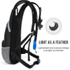 Hiking Hydration Backpack with 2L BPA Free Water Bladder, Small Lightweight and Insulated Pack for Kids, Men and Women to Running, Cycling Hydration Bag