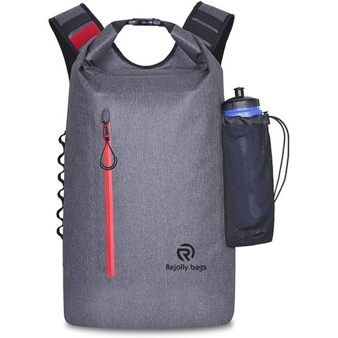 Folding Waterproof PVC Bucket Backpack Can Float Large Capacity 20L Storage Dry Bag Waterproof Bag Bucket Bag Swimming Bag Suitable for Kayaking Rowing Dry Bag