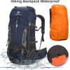 60L Hiking Backpack Men Women Camping Daypack Waterproof Mountaineering Climbing Bag with Rain Cover