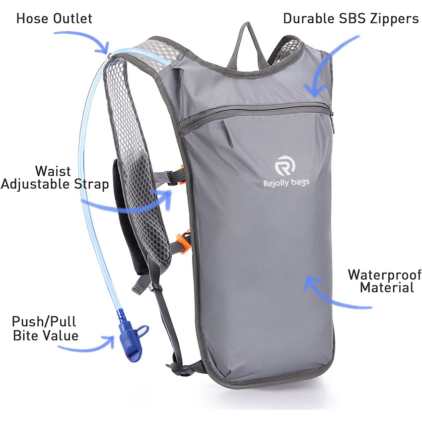 Daypack Adjustable Water Backpack Lightweight Insulated Rucksack Backpack for for Running Cycling Biking Hiking Climbing Hydration Bag