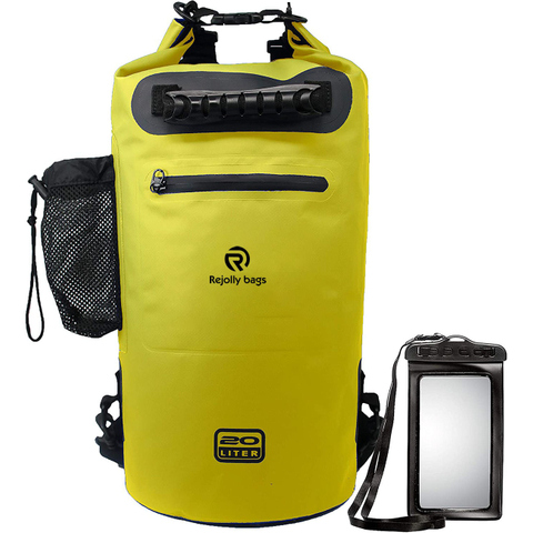 Heavy Duty Dry Backpack with Ipx8 Waterproof Cellphone Case Bag