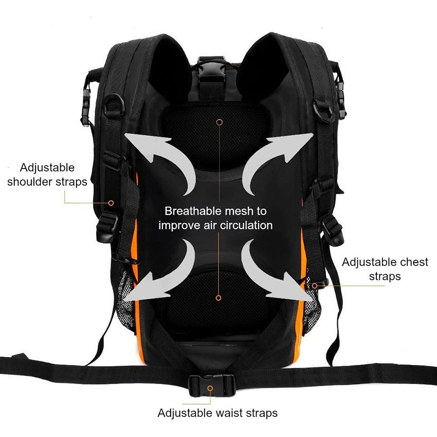 35L Waterproof Dry Backpack with Phone Dry Bag for Boating, Kayaking, Hiking, Canoeing, Fishing, Rafting, Swimming, Camping, Snowboarding