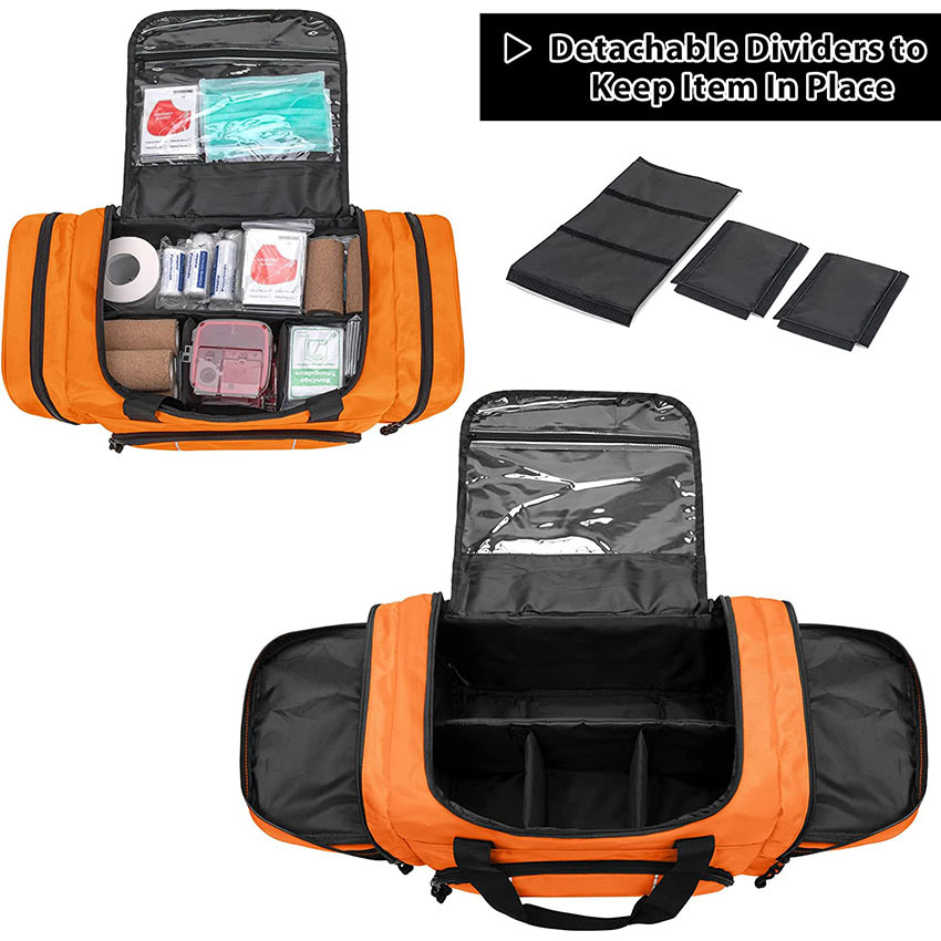 Professional Medical Bag with Inner Deviders and Shoulder Strap for Home Visit, Clinical Study, Health Care