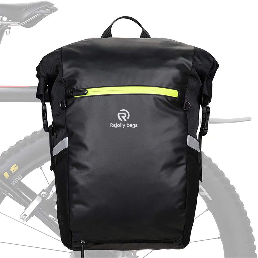 Multifunction 24L Bike Pannier Backpack Waterproof Bicycle Rear Seat Bag RJ228348