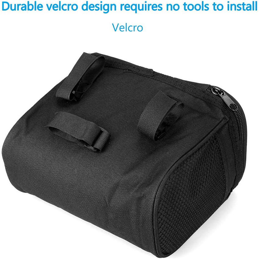 Bike Handlebar Bag Bicycle Insulated Cooler Bag with Reflective Strap Touchable Transparent Phone Pouch Bicycle Bag 