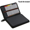 Canvas Zippered Colored Pencil Case-Super Large Capacity 72 Slot Pencil Bag Pouch for Watercolor Pen Bag RJ21654