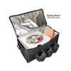 Hot Cold Pack Drinks Carrier Insulated Food Delivery Bag Lunch Bag with Cup Holders