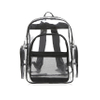 Clear School Backpack Outdoor Daypack School Bag Clear Rucksack with Adjustable Padded Straps