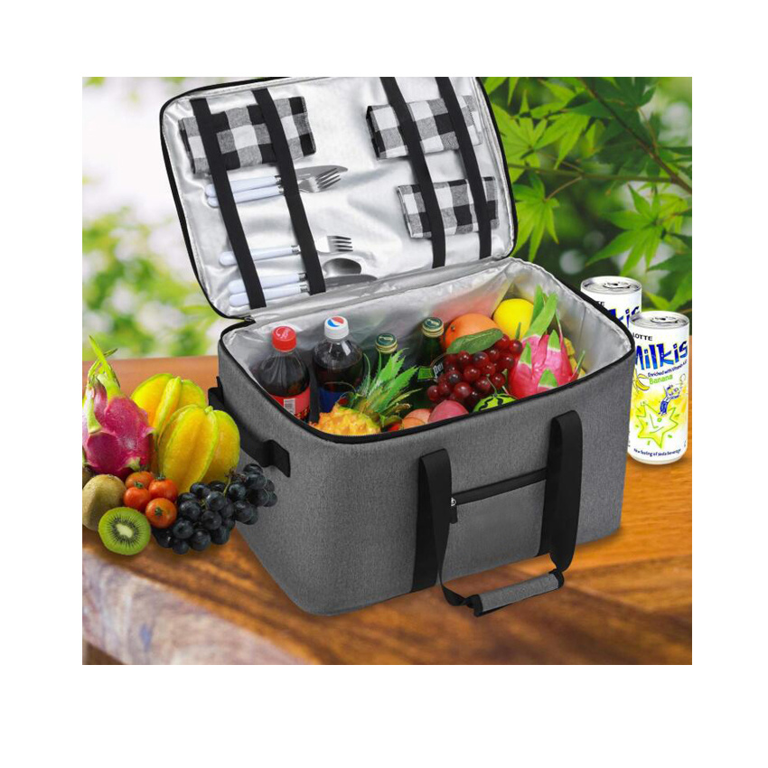 Lunch Cooler Bag Cool Grocery Bag Insulated Delivery Bag Pizza Shoulder Bag