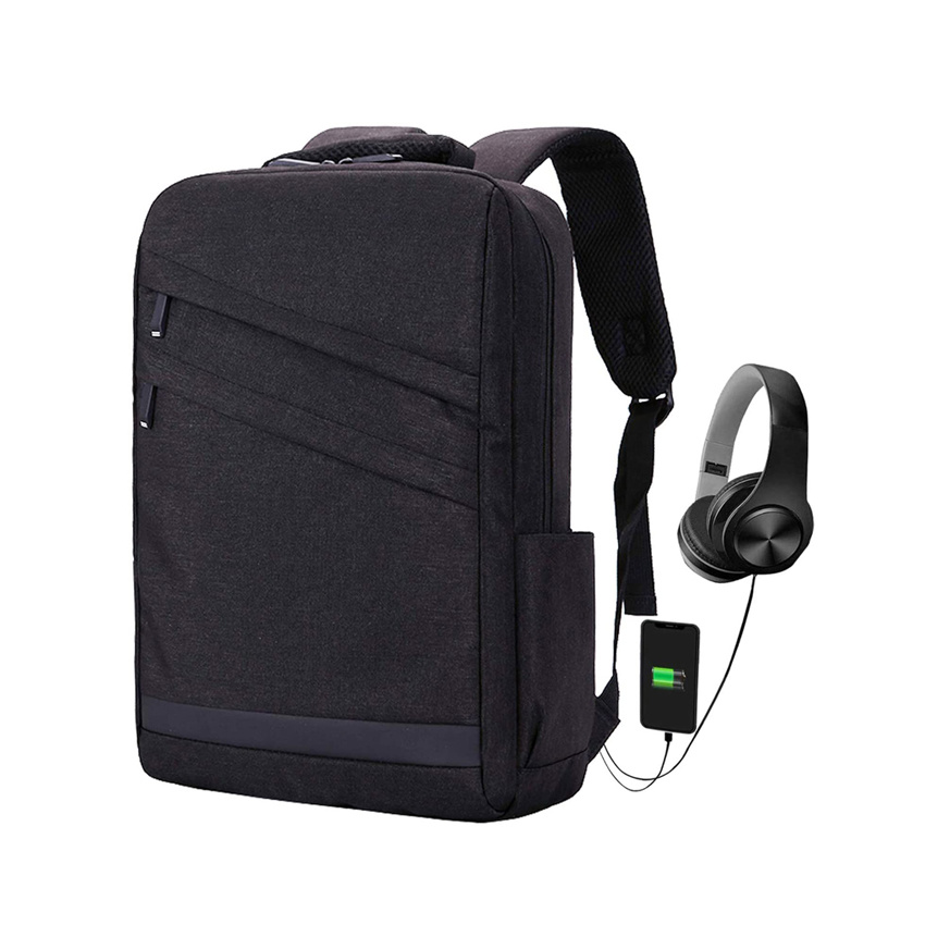 Laptop Backpack Slim Business Computer Backpack with USB Charging Port for Men and Women College Computer Back Packs Travel Rucksack