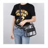 Clear Crossbody Messenger Shoulder Bag with Adjustable Strap, Concert Stadium Approved Clear Purse for Women