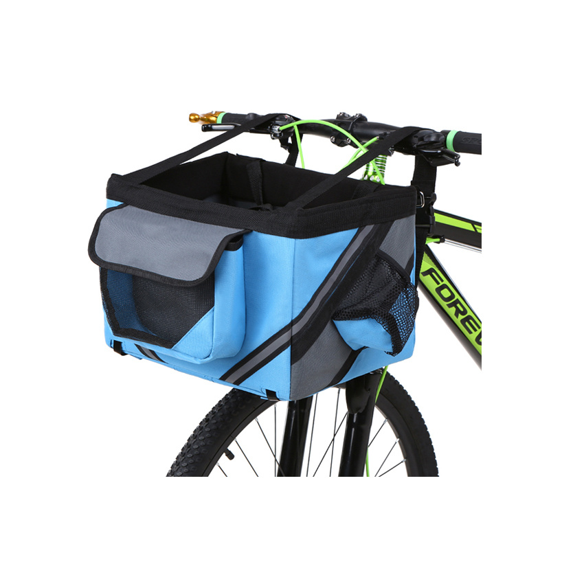 Bike Handlebar Basket Pet Bag Bicycle Front Box Bike Bag Bicycle Front Basket