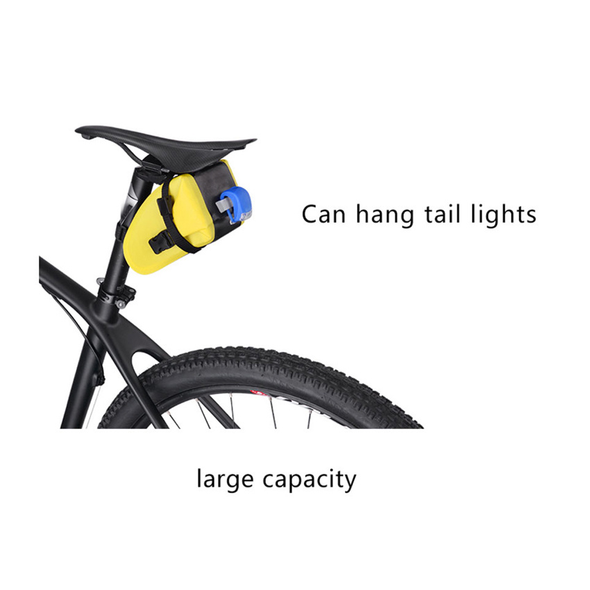 Road Folding Bicycle Seat Post Pouch Bike Saddle Bag Waterproof Bicycle Cycling Rear Seat Bag