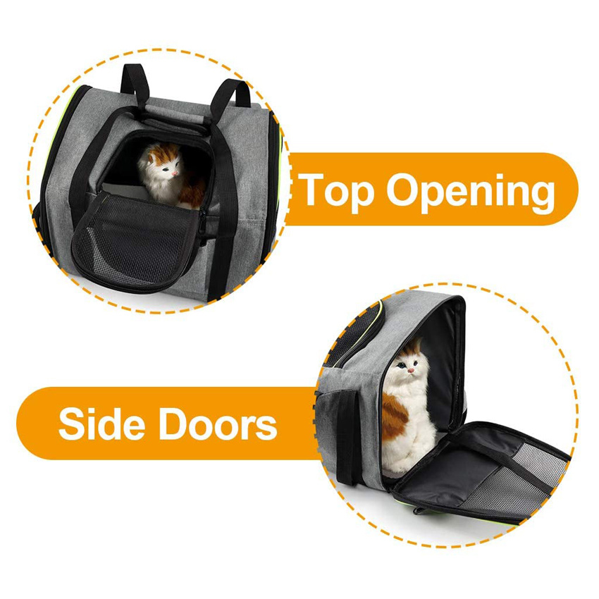 Durable Travel Cat Carrier Backpack Small Pet Tote Bag Pet Supply Bag