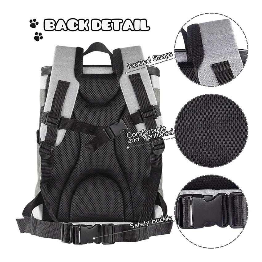 Lightweight Small Pet Bag Portable Dog Cat Outdoor Travel Backpack