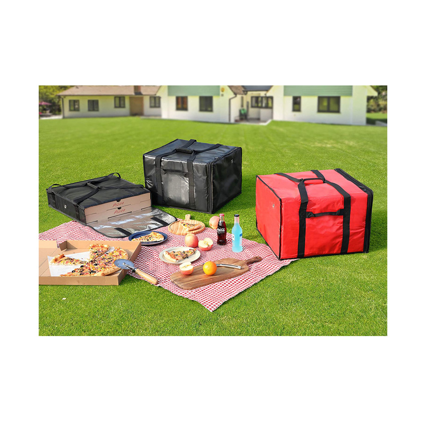 Wholesale Insulated Pizza Delivery Cooler Bags for Large Food Delivery Bag Lunch Thermal