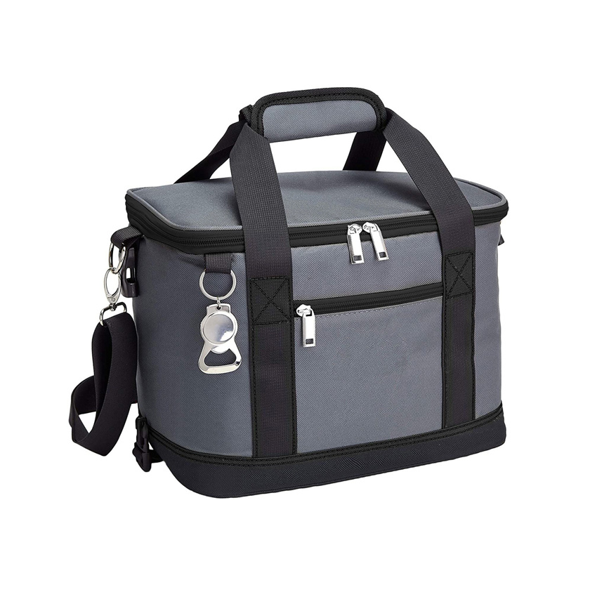 Insulated Cooler Bag Collapsible Thermal Bag with Removable Shoulder Strap Beach Picnic Bag