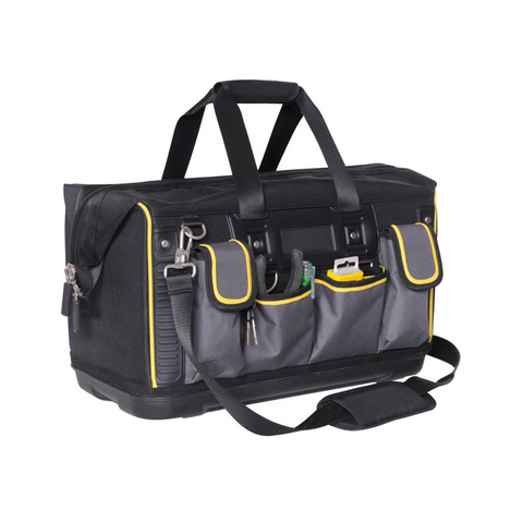 Tool Bag with Rigid Rubber Base Big Canvas Electrician Tool Bag Tool Chest