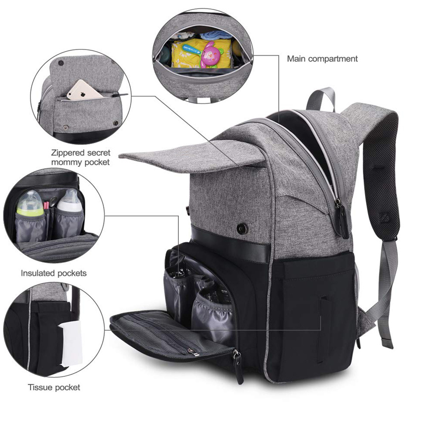 Baby Sleeping Diaper Bags Waterproof Mulitfunctional Baby Bag Backpack Mommy Travel Bag