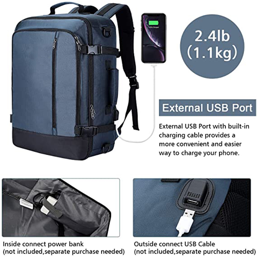 Fashion Laptop Bag Case Carry-on Travel Bag Flying Approved Travel Business Weekend with USB Port Computer Bag