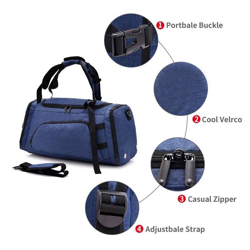 Waterproof Sports Gym Travel Duffel Bag Large Storage Tote Luggage Bag