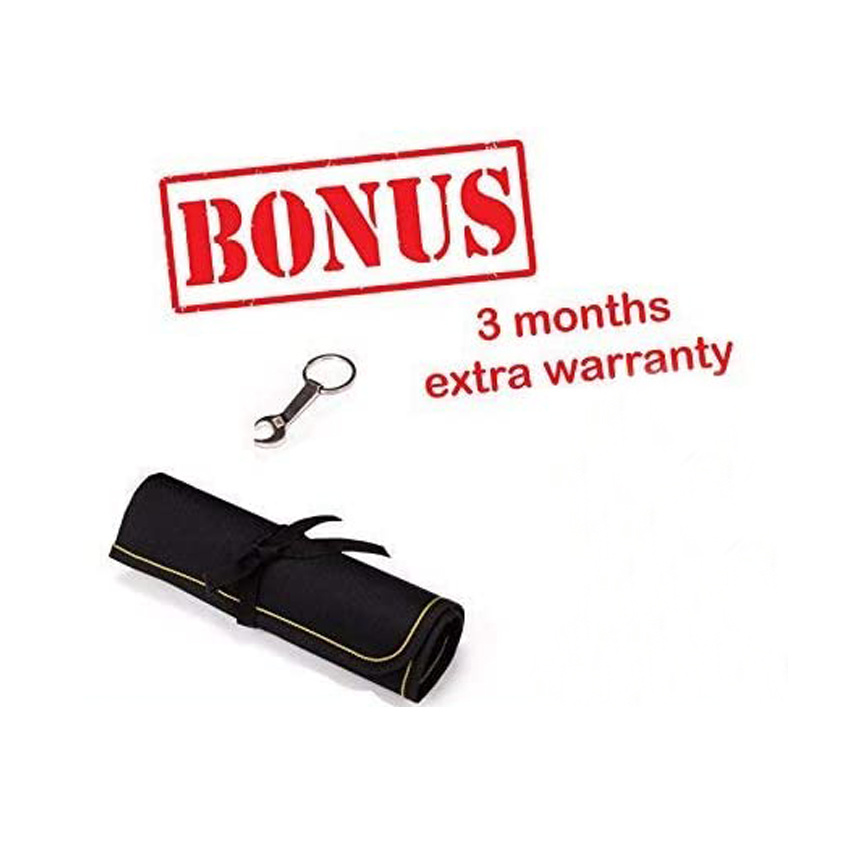 Canvas Big Tool Bag Rolling Organizer Bag Roll Tool Bag with 25 Pockets Combination