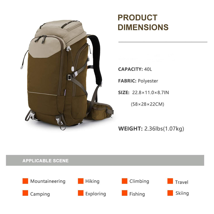 Travel Luggage Bag Durable Waterproof Backpack Outdoor Camping Mountaineering Backpack