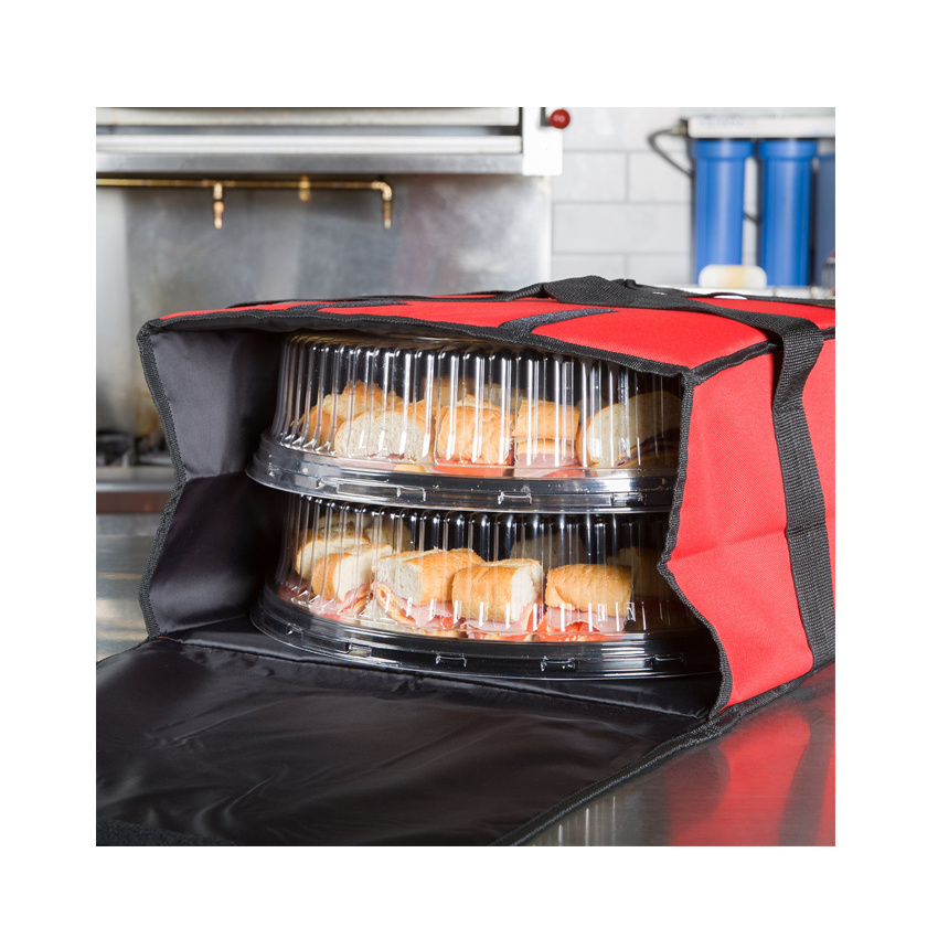 Large Storage Space Food Delivery Bag Insulated Delivery Bag Lunch Cooler Bag