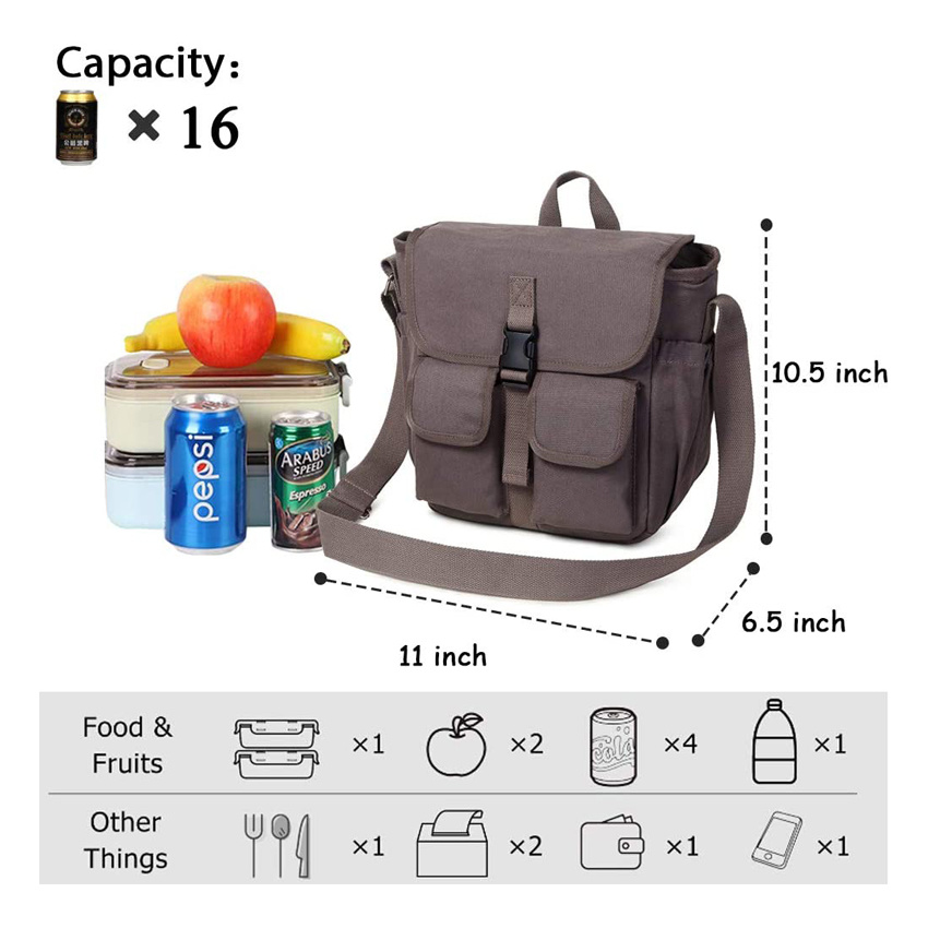 Wholesale Lightweight Student Lunch Bag Foldable Beach Picnic Bag Ice Cooler Bag