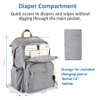 Fashion Travel Baby Diaper Backpack Bag Woman Mummy Bag