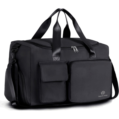 Sports Gym Bag Duffle Bag with Shoes Compartment, Weekend Travel Bag Overnight Bag for Women, Foldable Water Resistant Holdall Sports Bag RJ196190