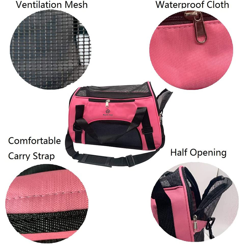 Pet Carrier Bag, Pet Travel Portable Bag Home for Little Dogs, Cats and Puppies, Small Animals Pet Bag RJ20692