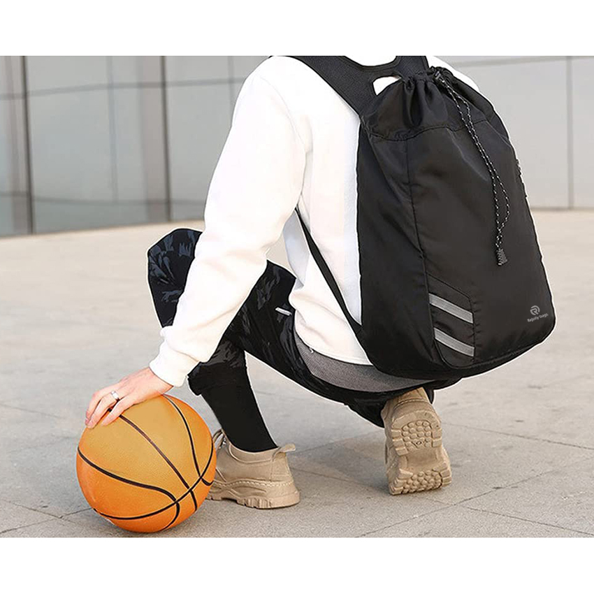 Drawstring Basketball Backpack Sports Bag Sack for Outdoor Soccer Ball Basketball Swimming Gear Ball Bag RJ196111