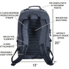 Waterproof Submersible Backpack with Laptop Sleeve & Airtight Zippers for Outdoors, Travel, Boating, Kayaking, Surfing, Floating Dry Bags RJ228391