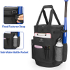 Ball Bucket Bag with Large Capacity, Baseball Coach Bag with Anti-Slip Bottom, Softball Ball Bag with Large Space for Bat, Gloves Baseball Bags RJ19664