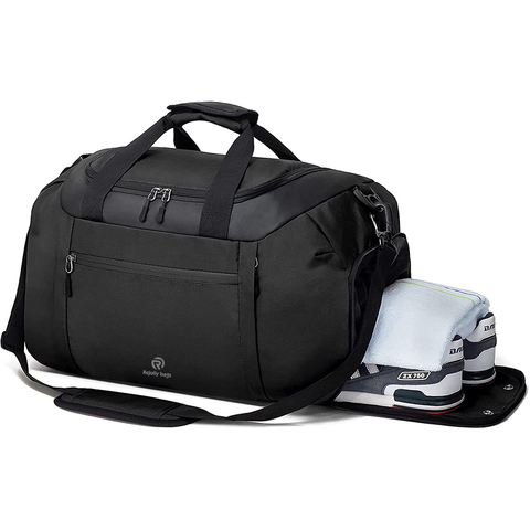 Gym Bag for Women Men Duffel Bag with Shoe Pocket & Waterproof Pocket Water-resistant Sport Duffel Bags RJ204235
