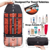 Hanging Roll Up Dopp Kit Bathroom Shaving Shower Medicine Hygiene Bag for Traveling, Waterproof Lightweight Organizer Toiletry Bags RJ216102