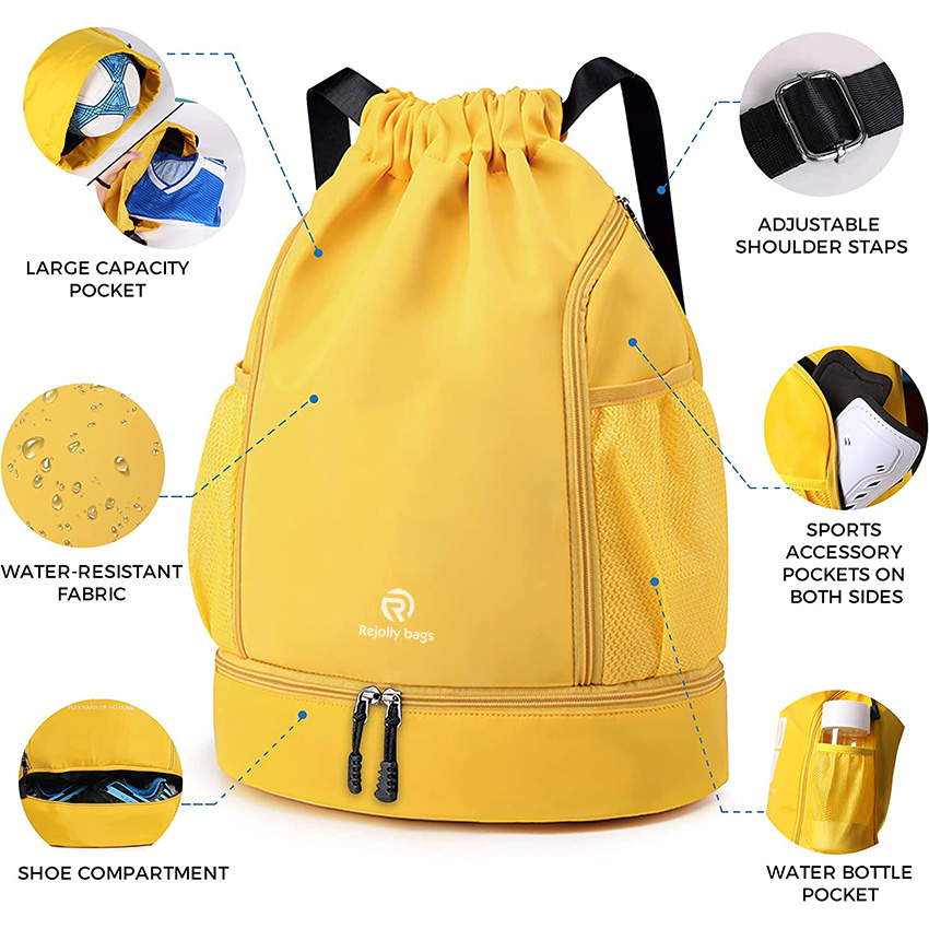 Youth Soccer Bags Boys Girls Backpack for Soccer Basketball Volleyball & Football with Ball Compartment Ball Bag RJ19691