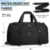 55L Water Resistant Sports Bag Gym Duffle Bag with Wet Pocket Large Weekender Overnight Bag with Shoe Compartment Duffel Bags RJ204208