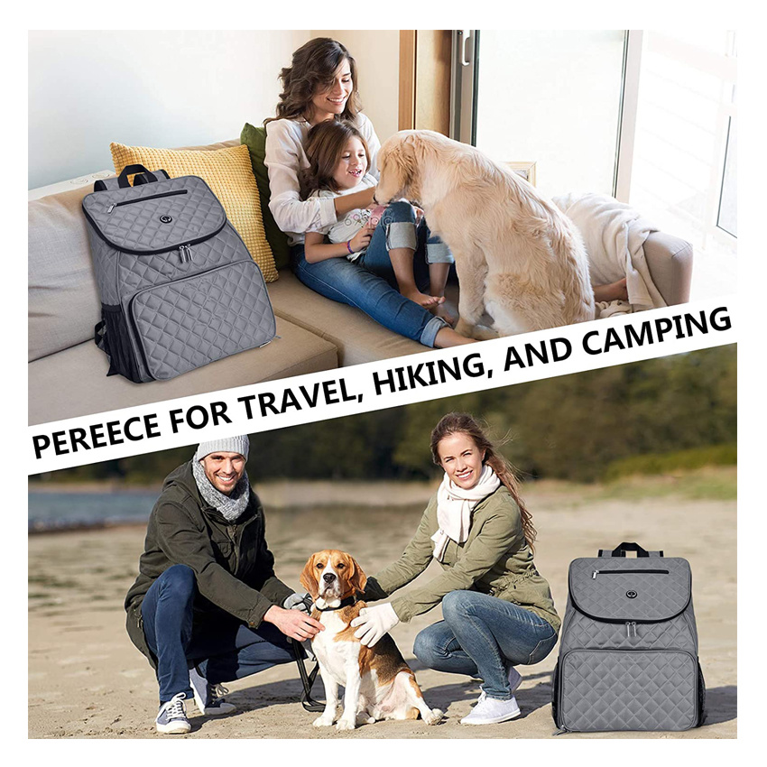 Perfect Weekend Pet Travel Set Dog Travel Bag Pet Owner Multi-Use Dog Outdoor Bag