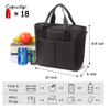 Insulated Lunch Bag Extra Large Food Bottle Tote Bag Durable Reusable Cooler Box Bag